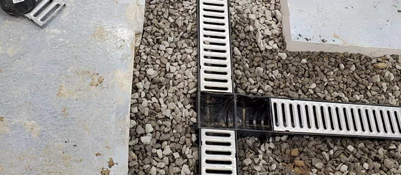 Storm Water Trench Drain Repair in Greensborough, Toronto